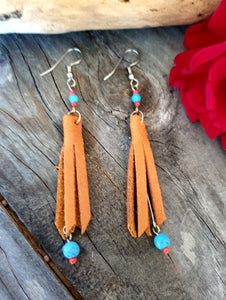 000198 Leather Earrings