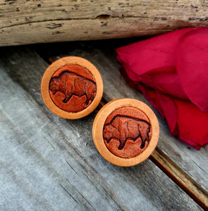 GENUINE COWGIRL CANDY LEATHER and WOOD STUDS - 20mm COLLECTION