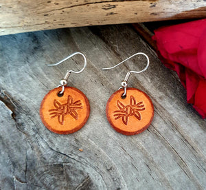 000017 Leather Earrings