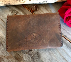 Small Western Card/Cash Wallet with Hair On Hide