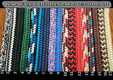 Load image into Gallery viewer, 6 FT or 7 FT SPLIT REINS with SHAPED WATER STRAPS and CONCHOS
