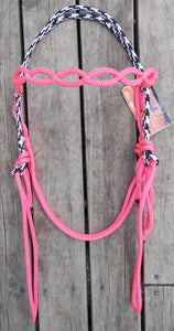 FANCY WOVEN BROWBAND SPLICED BRIDLE HEAD