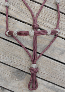 ROPE HALTER With DECORATIVE KNOTS - X LARGE/DRAUGHT