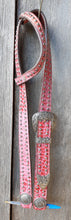 Load image into Gallery viewer, PINK BELT STYLE HEADSTALL
