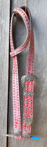 PINK BELT STYLE HEADSTALL