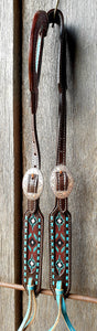 BEADED BUCKSTITCHED ONE EARRED HEADSTALL