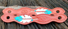 Load image into Gallery viewer, HAND CARVED SLOBBER STRAPS - FEATHERS
