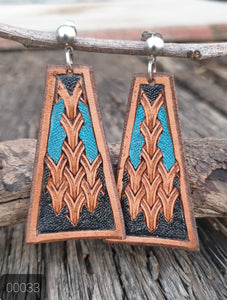 000033 Leather Earrings