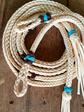 Load image into Gallery viewer, BRAIDED SPLIT REINS WITH DECORATIVE KNOTS and TASSELS
