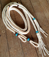 Load image into Gallery viewer, BRAIDED SPLIT REINS WITH DECORATIVE KNOTS and TASSELS
