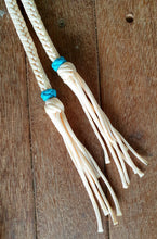 Load image into Gallery viewer, BRAIDED SPLIT REINS WITH DECORATIVE KNOTS and TASSELS
