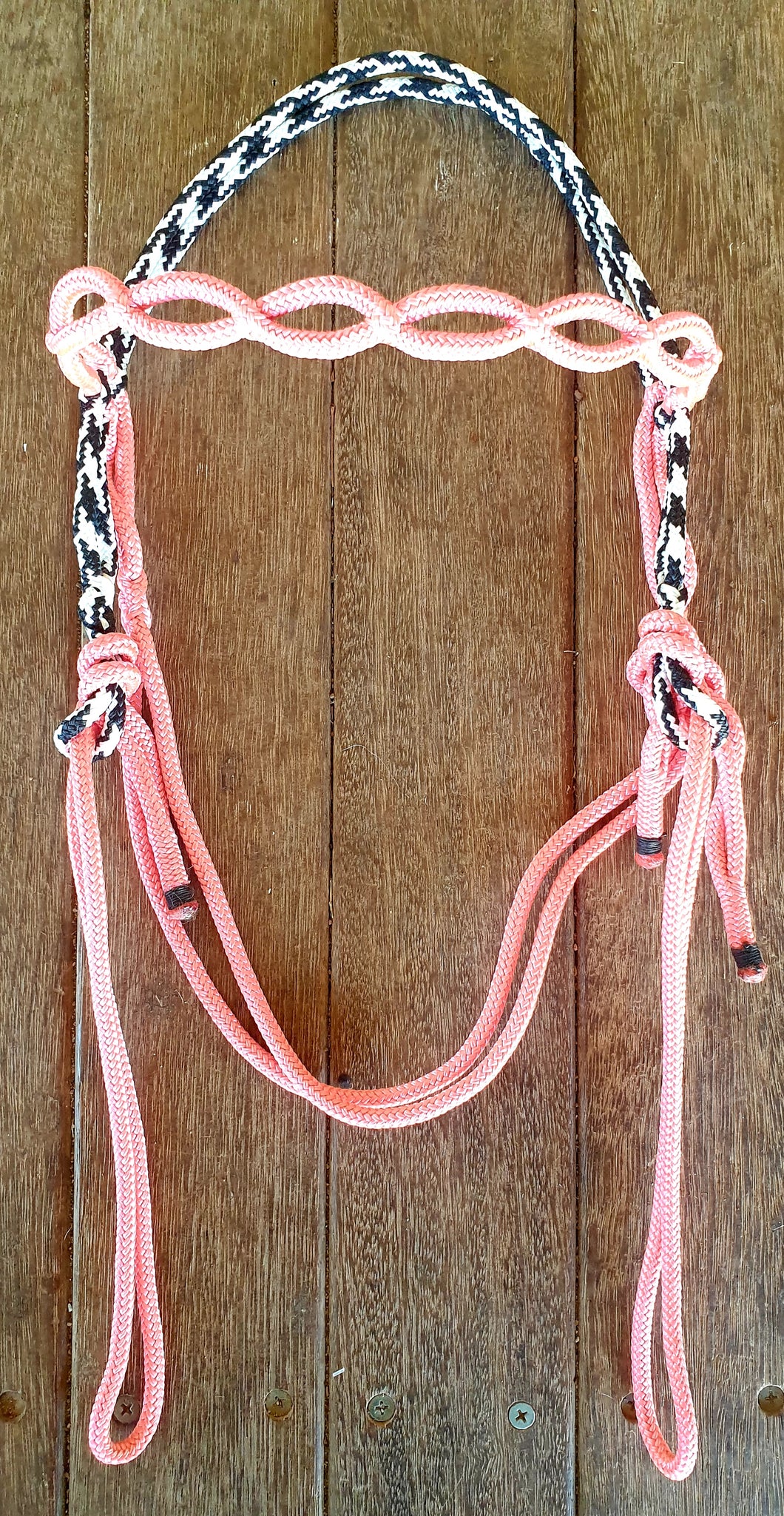 SPLICED HEADSTALL with WOVEN BROWBAND