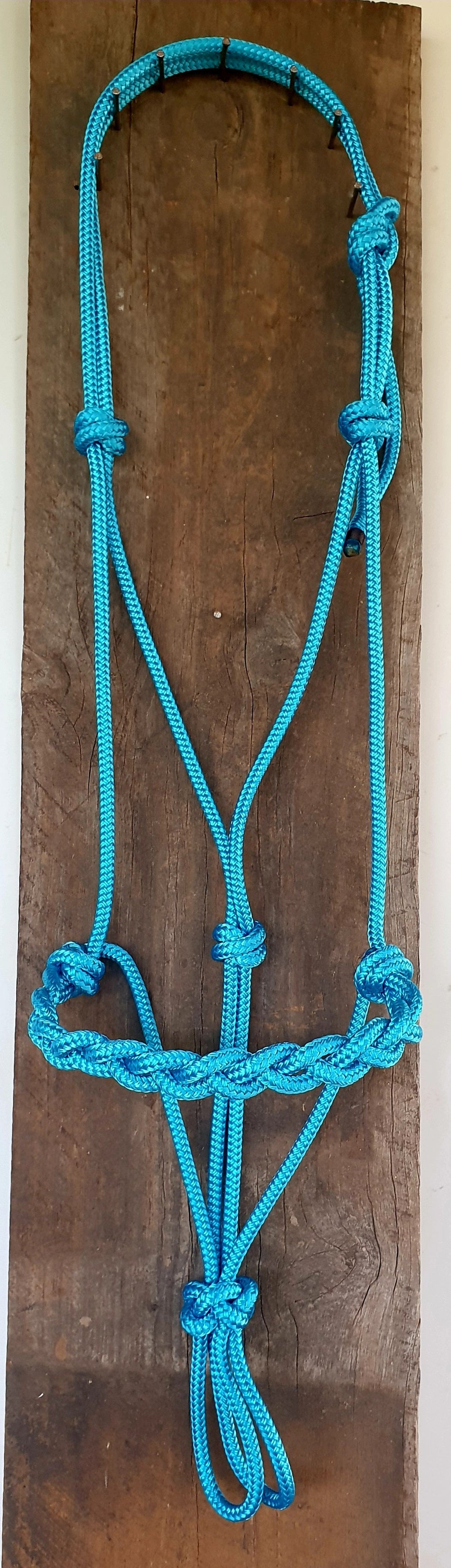 PLAITED NOSE ROPE HALTER - YEARLING/PONY