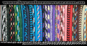 FANCY WOVEN BROWBAND SPLICED BRIDLE HEAD